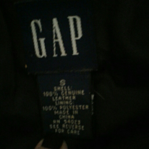 GAP black leather jacket - Picture 5 of 5